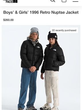 The North Face Black Puffy Nuptse Jacket